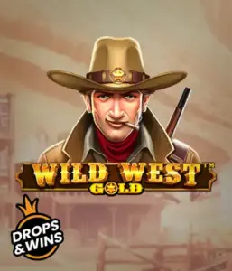  Изображение слота "Wild West Gold" от Pragmatic Play, показывающее персонажа в шляпе шерифа с ружьем. На заднем плане виднеется улица небольшого городка на Диком Западе. Отлично подойдёт для любителей жанра вестерн и игр на тему Дикого Запада. Этот слот гарантирует незабываемые приключения и возможность выигрышей.
